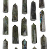 Labradorite Crystal Tower with Partial Drilled Hole - approx. 2-2.25", 1 piece