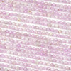 Kunzite 3mm Faceted Round Beads - 15 inch strand