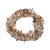 32-inch circular strand of Mixed Rutilated Quartz natural gemstone chip beads in earthy tones, offered by Cherry Tree Beads.