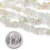 White Topaz 5-8mm Chip Beads - 32" circular strand