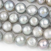 Fresh Water Pearl 11-12mm Silver Nugget Beads - 14 inch strand