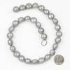 Fresh Water Pearl 11-12mm Silver Nugget Beads - 14 inch strand
