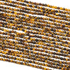 Yellow Tigereye 2mm Round Beads - 15.5 inch strand