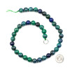 Cherry Tree Beads Natural Azurite 10mm Round Beads - 15 inch strand 