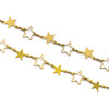 Brass Chain with 8mm Star Links alternating with 7mm Solid Star Links - chainHX-2394-2m - 2 meters