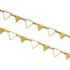 Cherry Tree Beads Brass Chain with 8x9mm Triangle Links alternating with 6x7mm Solid Triangle Links - chainHX-L1140-sp - 10 meter spool 