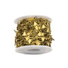 Cherry Tree Beads Brass Chain with 8x9mm Triangle Links alternating with 6x7mm Solid Triangle Links - chainHX-L1140-sp - 10 meter spool 
