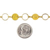 Cherry Tree Beads Brass Chain with 8mm Coin Links alternating with 8mm Solid Coin Links - chainHX-2392-sp - 10 meter spool 