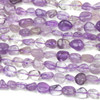 Light Amethyst 8x10mm Pebble Beads - 15 inch strand