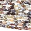 Botswana Agate 8x10mm Pebble Beads - 15 inch strand