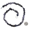 Iolite 8x10mm Pebble Beads - 15 inch strand