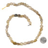 Gold Rutilated Quartz 8x10mm Pebble Beads - 15 inch strand