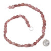 Strawberry Quartz 8x10mm Pebble Beads - 15 inch strand