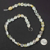 White Topaz 8x10mm Pebble Beads - 15 inch strand