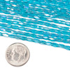 Crystal 2x4mm Caribbean Blue Faceted Tube Beads with an AB finish - 18 inch strand