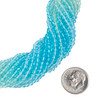 Crystal 2x3mm Ombre Sea & Sand Rondelle Beads -14 inch strand, Color #18
