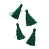 Dark Emerald Green 1.25 inch Nylon Tassels - 4 per bag