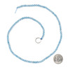 Blue Topaz 4mm Faceted Round Beads - 15 inch strand