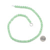 Dyed Selenite Green 6mm Round Beads - 15.5 inch strand