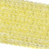 Dyed Selenite Yellow 6mm Round Beads - 15.5 inch strand