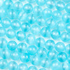 Dyed Selenite Aqua Blue 10mm Round Beads - 15.5 inch strand