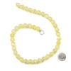 Dyed Selenite Yellow 10mm Round Beads - 15.5 inch strand