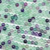 Rainbow Fluorite 6mm Mala Faceted Round Beads - 115 beads per strand