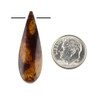 Cherry Tree Beads Amber 12x36mm Top Drilled Teardrop Pendant Pair - 2 pieces  Cherry Tree Beads Amber 12x36mm Top Drilled Teardrop Pendant Pair - 2 pieces