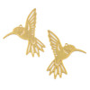 18k Gold Plated 304 Stainless Steel 34x38mm Hummingbird Components - 2 per bag