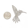 Silver 304 Stainless Steel 34x38mm Hummingbird Components - 2 per bag