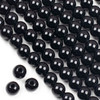 Large Hole Onyx 12mm Round Beads with a 4mm Drilled Hole - approx. 8 inch strand