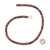 Rhodonite 2x6mm Rondelle Beads - 15 inch strand