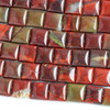 Rainbow Jasper 14mm Square Beads - 16 inch strand