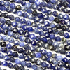 Sodalite 6mm Simple Faceted Star Cut Beads - 15 inch strand