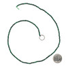Malachite 2-2.5mm Faceted Round Beads - 15 inch strand