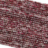 Garnet 2-2.5mm Faceted Cube Beads - 15 inch strand