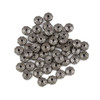 Silver "Pewter" (zinc-based alloy) 4x8mm Rondelle Beads with Side Circles - approx. 50 beads per bag