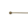 Vintage Bronze Plated Brass 2.4 inch, 24g Headpins/Ballpins with a 2mm Ball - 100 per bag