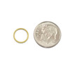 Raw Brass 10mm, 1mm Thick Hoop Link Components - 6 per bag - QG00571b