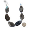 Labradorite approx. 15-18x25-35mm Faceted Nugget Beads - 8 inch strand