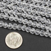 Crystal 4x6mm Clear Faceted Rondelle Beads - Approx. 15.5 inch strand