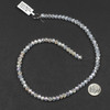 Crystal 4x6mm Clear Faceted Rondelle Beads with an AB finish - Approx. 15.5 inch strand