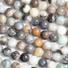 Multicolor Amazonite Grade "B" 8-9mm Round Beads - 15 inch strand