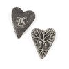 Green Girl Studios Pewter 19x23mm Tree Heart Button - 1 piece