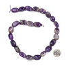 Chevron Amethyst approx. 13x18mm Nugget Beads - 15 inch strand