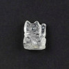 Clear Quartz Prosperity Cat with Left Arm Waving - 1 piece, approx. 1"