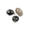 Black Rutilated Quartz 15-25mm Tumbled Pebble Specimens - 3 pieces