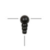 Cherry Tree Beads Matte Onyx 10mm Guru Bead with 7x10mm Tower - 1 set per bag 