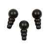 Cherry Tree Beads Matte Onyx 10mm Guru Bead with 7x10mm Tower - 1 set per bag 
