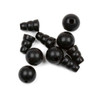 Cherry Tree Beads Matte Onyx 10mm Guru Bead with 7x10mm Tower - 1 set per bag 
